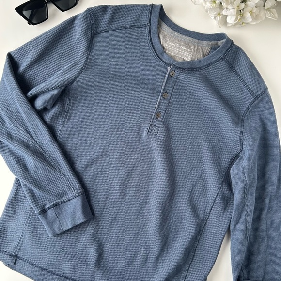 Eddie Bauer Waffle Mens Thermal Long Sleeve - Picture 5 of 6